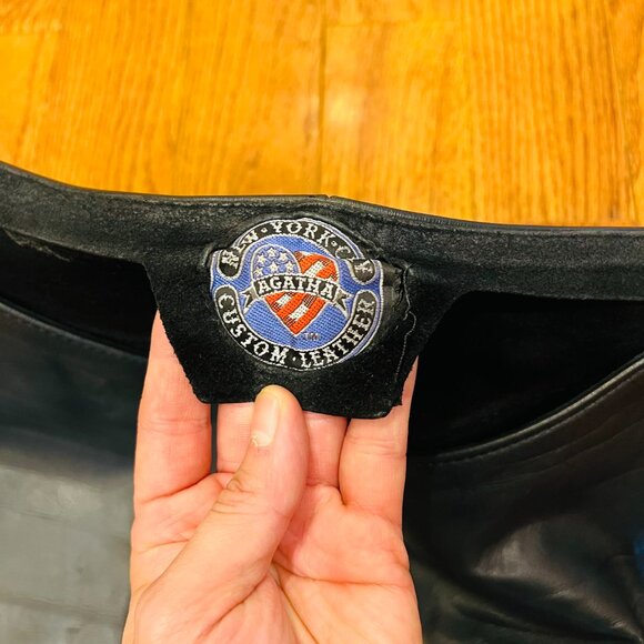 Vintage Agatha Blois Custom Leather Womens Pants Original - Picture 4 of 16